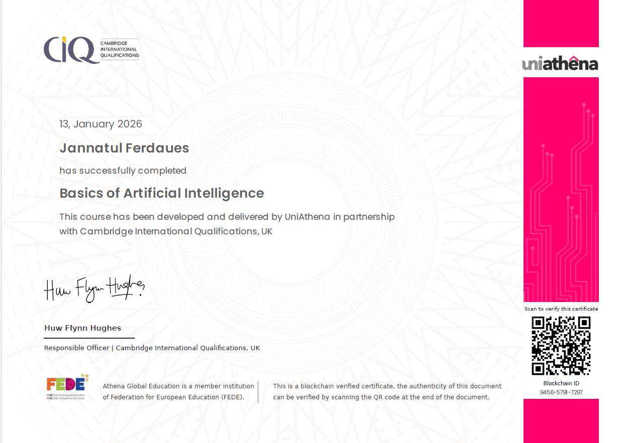 Basics of Artificial Intelligence