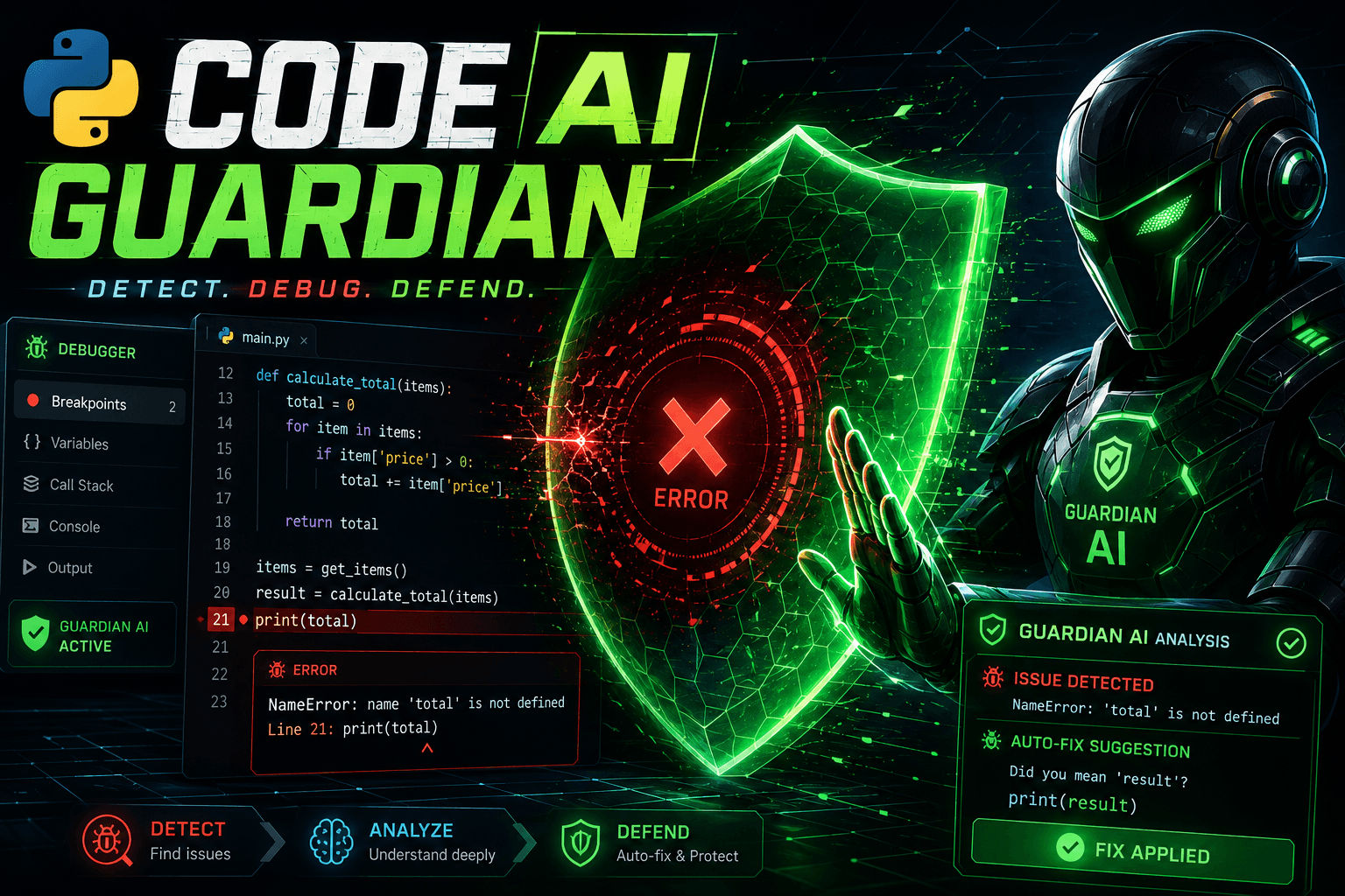 Code Guardian – AI Code Debugging Assistant